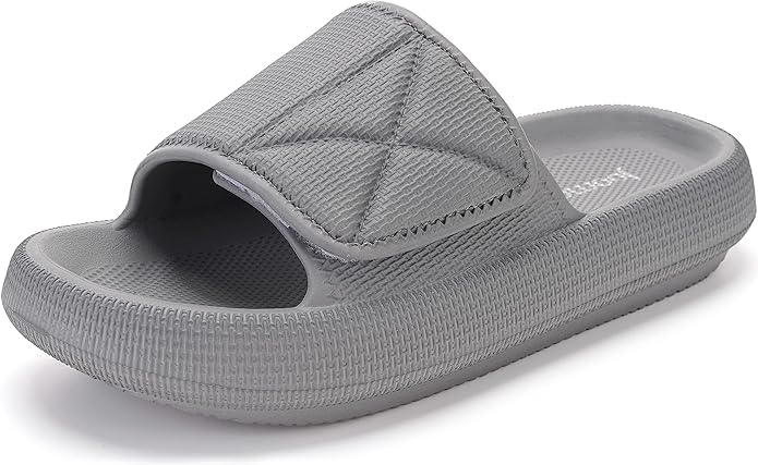 Joomra Slides for Women and Men Adjustable Pillow Slippers Diabetic Sandals