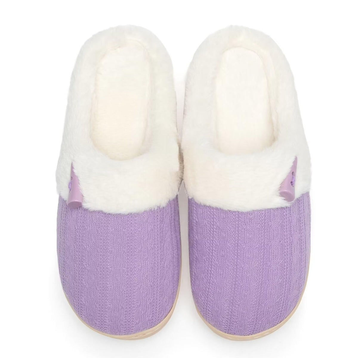 NineCiFun Women's Fuzzy House Slippers Memory Foam Cute Ladies Home Shoes