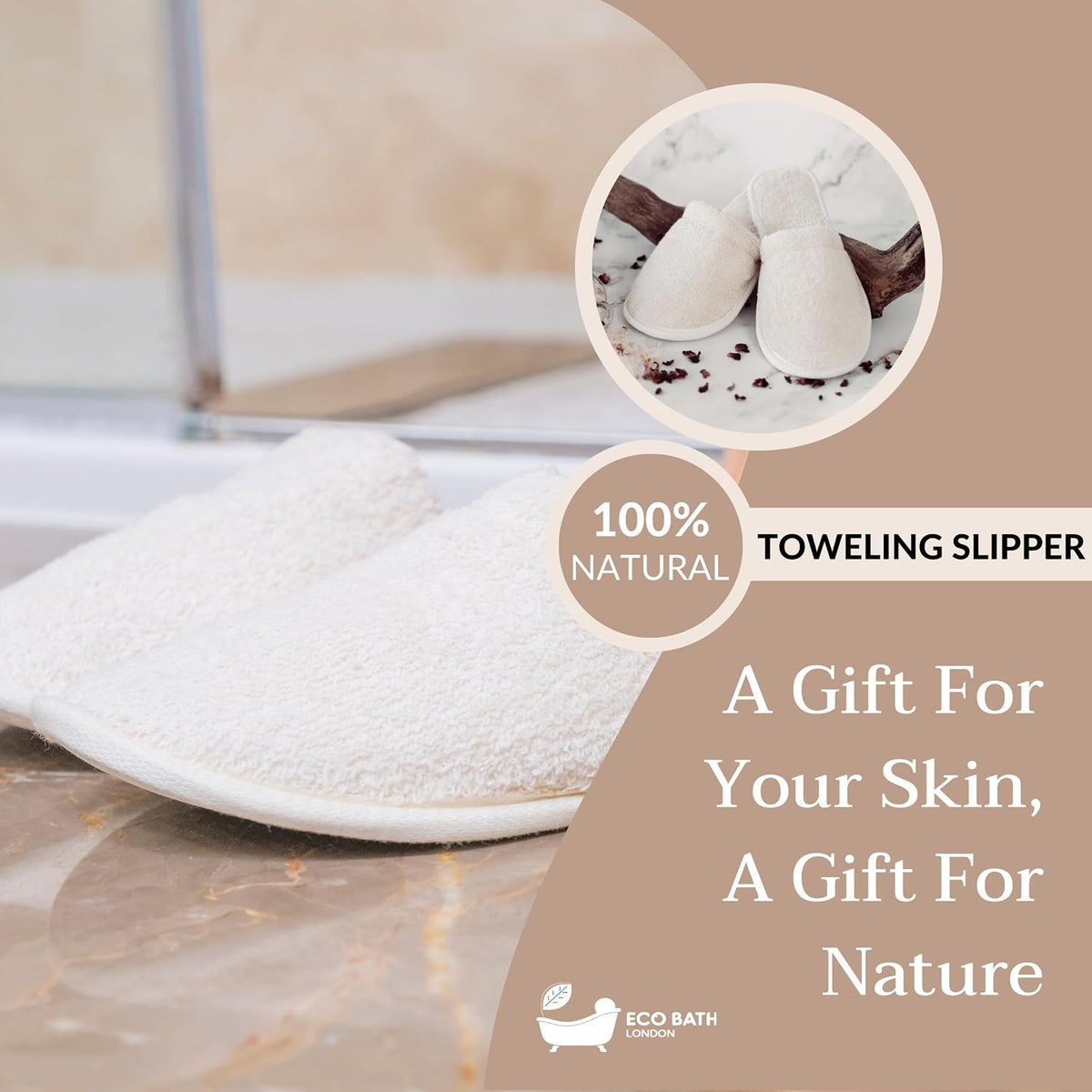 Eco Bath London Unisex Adult Organic Cotton