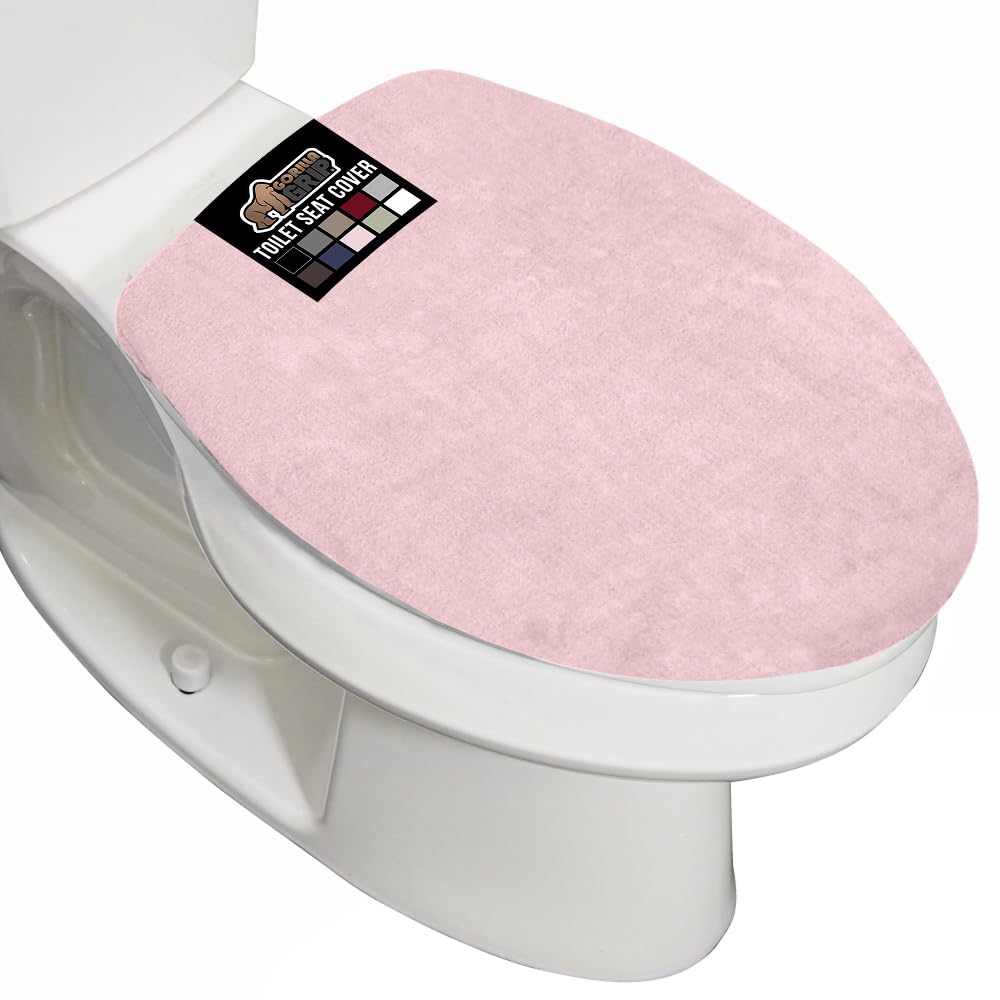 GORILLA GRIP Thick Memory Foam Toilet Lid Seat Cover, 19.5x18.5 Grey