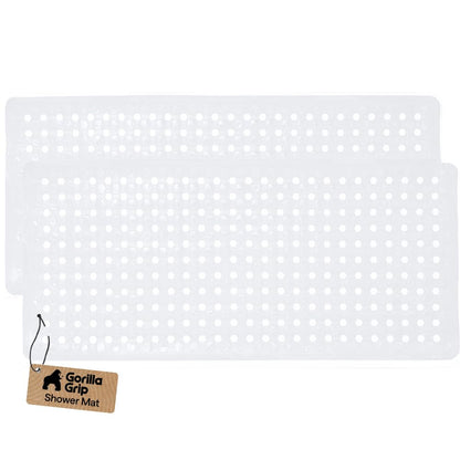 GORILLA GRIP Bath Tub Shower Mat, Bathtub Floor Liner, 35x16 Clear