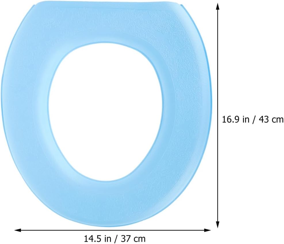 Balacoo Waterproof Warm EVA Toilet Cushion Pad Thickened Washable Bathroom Toilet Mat Set Versatile Fit for Standard and Elongated