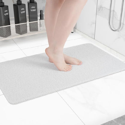 Hargiis Non Slip Bathtub Mat, Anti Slip Shower Mat, Fast Drying Bath Tub Mats, Foot Scrubber Mat, Anti Slip Mat for Tub, Floor, Bathroom, Home, Kitchen, Hotel (Beige 24"x16")