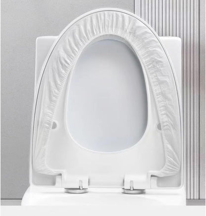 Disposable Non-woven Toilet Pad Water Proof Toilet Cover Portable Travel Hotel Toilet Seat Cover 11 Pieces Thickened Version (white)
