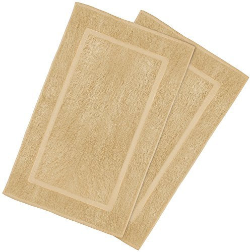 Utopia Towels Cotton Bath Mat, 21x34 in, 2 Pack, White
