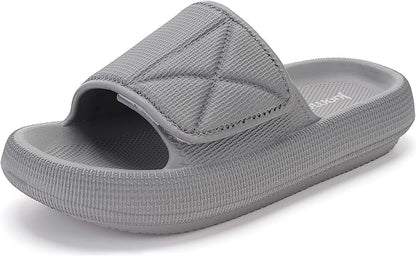 Joomra Slides for Women and Men Adjustable Pillow Slippers Diabetic Sandals
