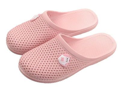 Caistre Bath Slippers with Holes Women Lightweight Slide Sandals Indoor Outdoor Bath Slippers Non Slip House Shoes Pool Beach