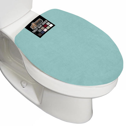 GORILLA GRIP Soft Chenille Toilet Lid Seat Cover, 19.5x18.5 Hunter Green