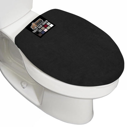 GORILLA GRIP Soft Chenille Toilet Lid Seat Cover, 19.5x18.5 Hunter Green
