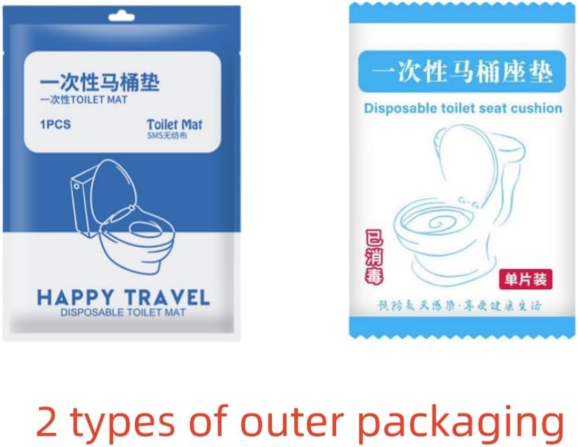 Disposable Non-woven Toilet Pad Water Proof Toilet Cover Portable Travel Hotel Toilet Seat Cover 11 Pieces Thickened Version (white)