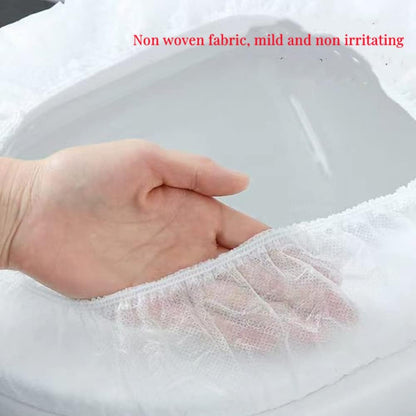 Disposable Non-woven Toilet Pad Water Proof Toilet Cover Portable Travel Hotel Toilet Seat Cover 11 Pieces Thickened Version (white)