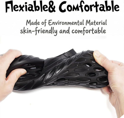 Mens Shower Shoes,Quick Dry Slides for Men Pool Slipper with Drain Holes