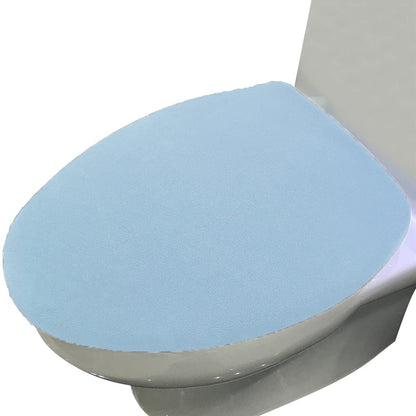 Madeals Microfiber Toilet Lid Cover Soft and Absorbent, Comfortable Bathroom Toilet Lid Cover Seat Fits Most Size Toilet Lids for Teal