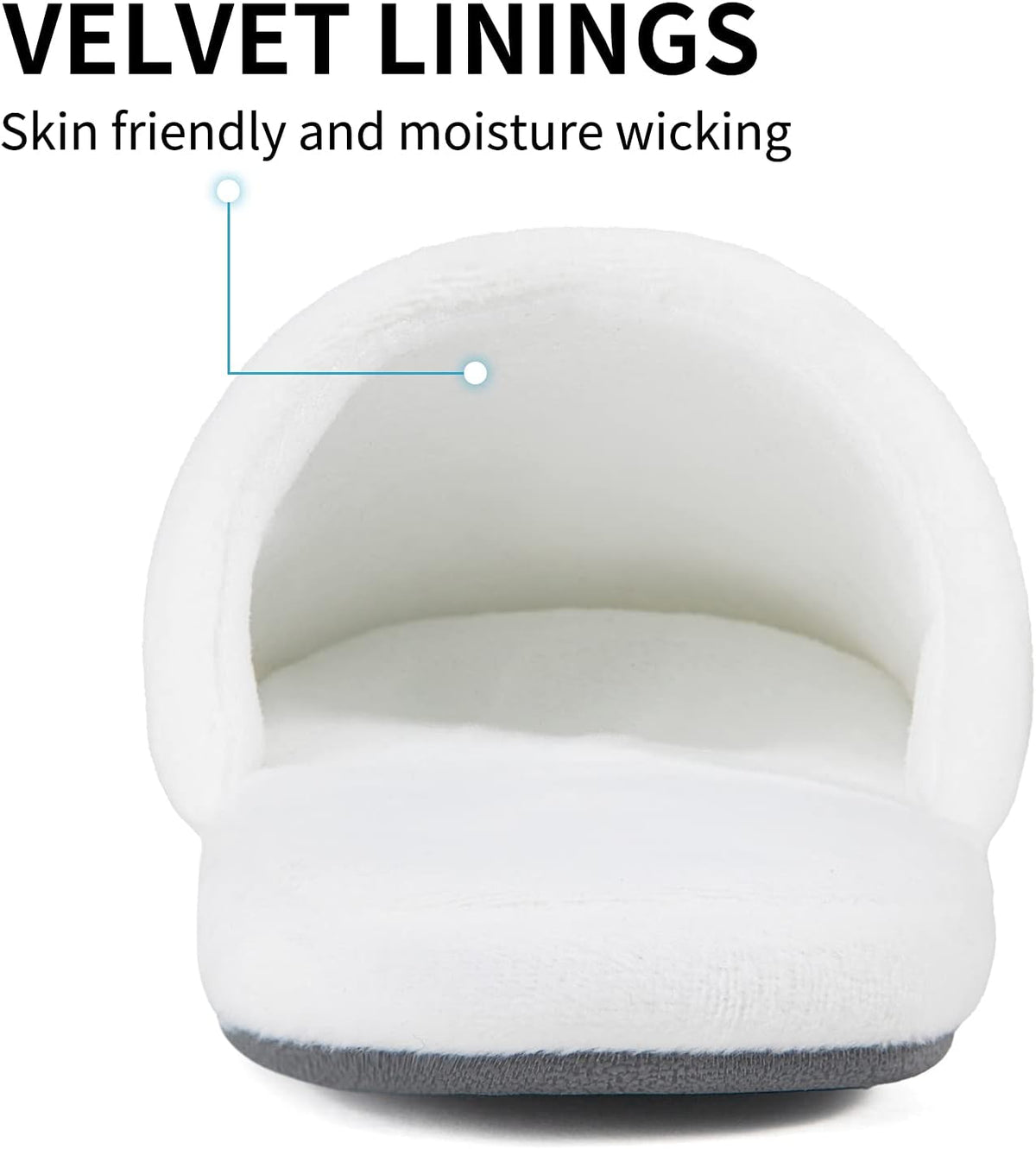 3-Pair Luxury Spa Slippers - Cotton Memory Foam Non-slip Closed Toe Washable Slippers for Hotel,Guest,Travel,Bride,Women and Men