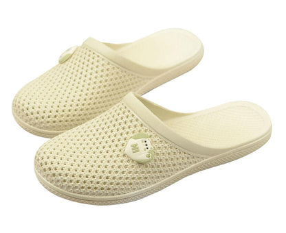 Caistre Bath Slippers with Holes Women Lightweight Slide Sandals Indoor Outdoor Bath Slippers Non Slip House Shoes Pool Beach