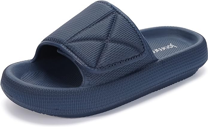 Joomra Slides for Women and Men Adjustable Pillow Slippers Diabetic Sandals