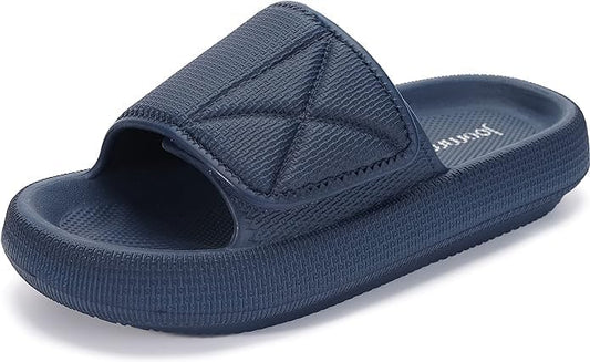 Joomra Slides for Women and Men Adjustable Pillow Slippers Diabetic Sandals