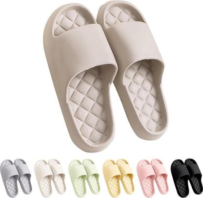 Unisex Shower Slippers Men Women Lightweight Non Slip Bathroom Beach Sandals Indoor Outdoor Spa Shoes