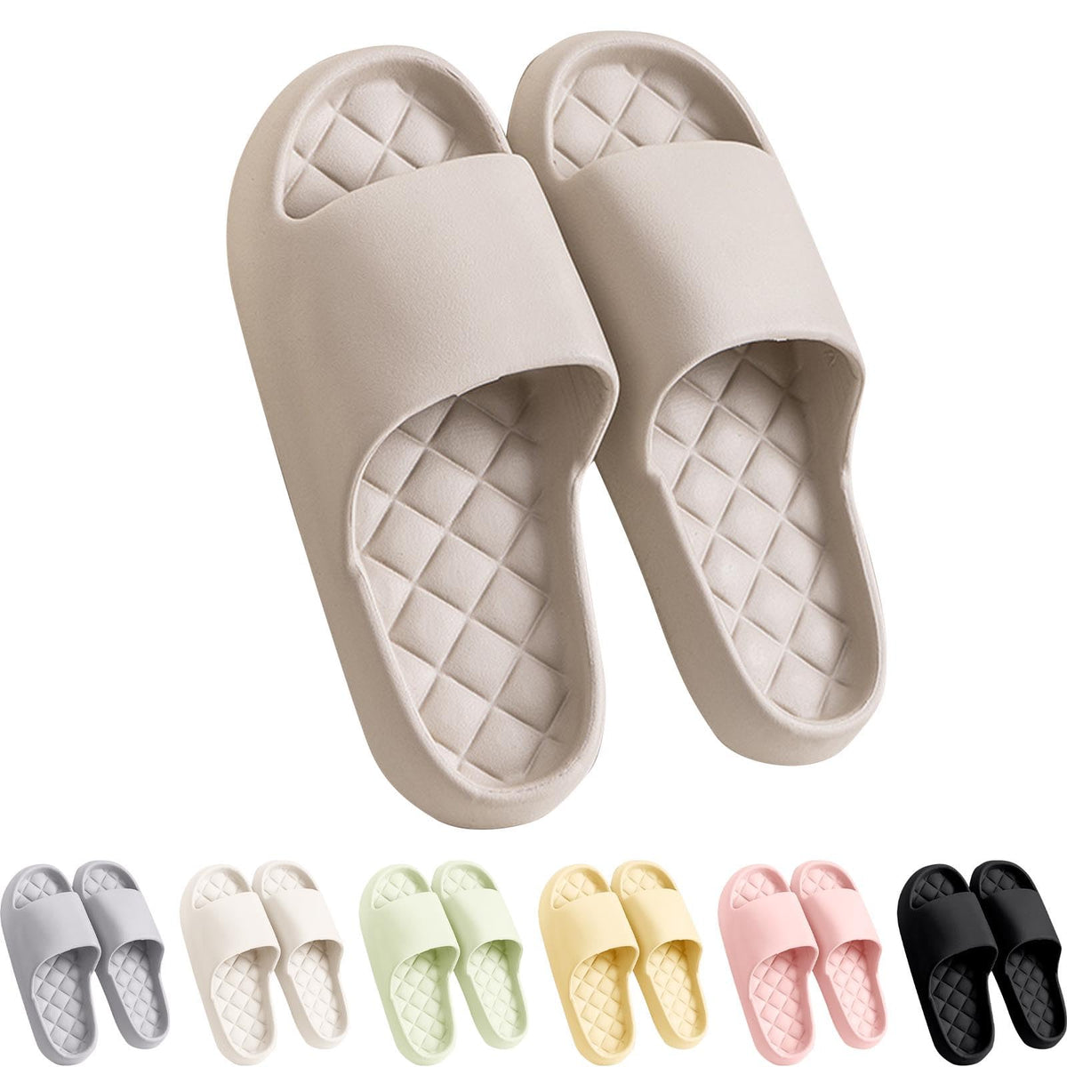 Unisex Shower Slippers Men Women Lightweight Non Slip Bathroom Beach Sandals Indoor Outdoor Spa Shoes