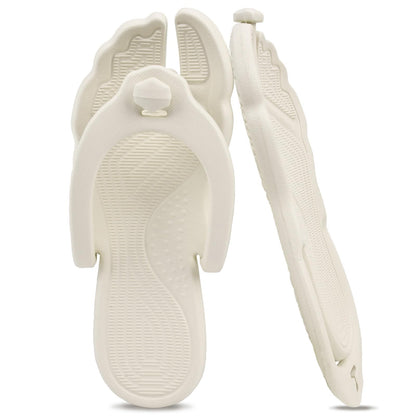 ZOORON Flip Flops for Women Men Travel Slippers Shower Shoes Foldable Bathroom Camp Beach Sandals Lightweight Non-Slip Quick Dry