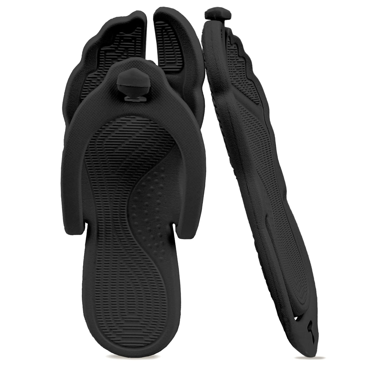 ZOORON Flip Flops for Women Men Travel Slippers Shower Shoes Foldable Bathroom Camp Beach Sandals Lightweight Non-Slip Quick Dry