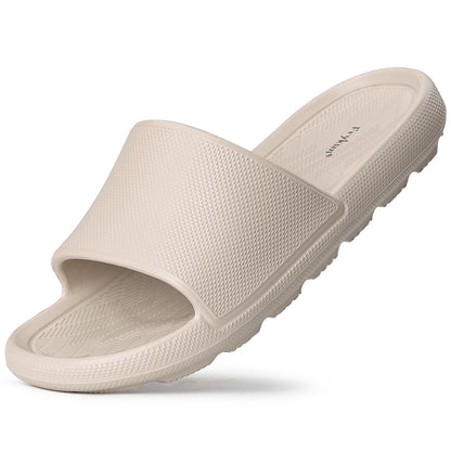Frykun Shower Slides for Men and Women,Non-slip Sandals with Arch Support