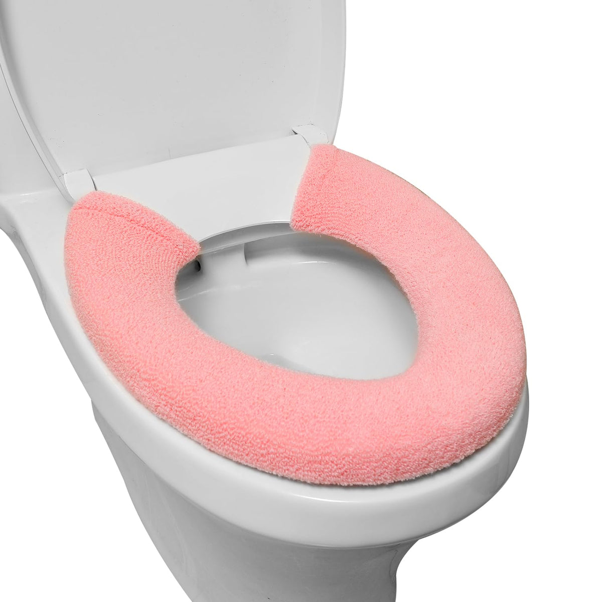 Toilet Seat Cover with Snaps Fixed,Thick Warmer,Machine Washable(grey)