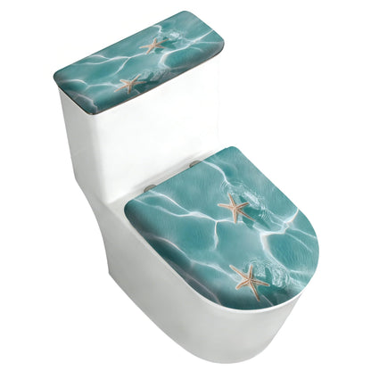 2 pack Toilet Lid Cover & Tank Lid Cover,Fits Standard & Elongated Toilet