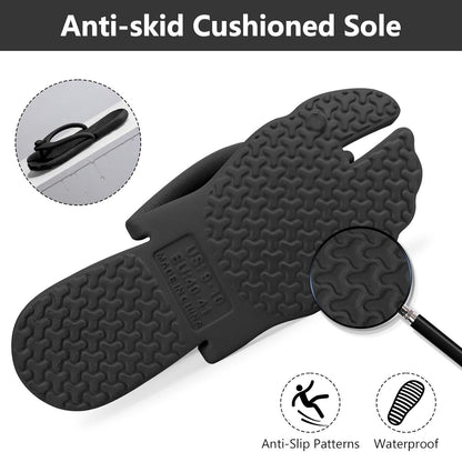 ZOORON Flip Flops for Women Men Travel Slippers Shower Shoes Foldable Bathroom Camp Beach Sandals Lightweight Non-Slip Quick Dry
