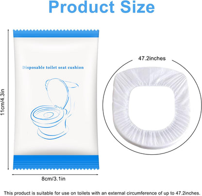 20 Pack Disposable Toilet Seat Covers for Travel Public Toilet Hospital,Portable Waterproof (Individual Package)