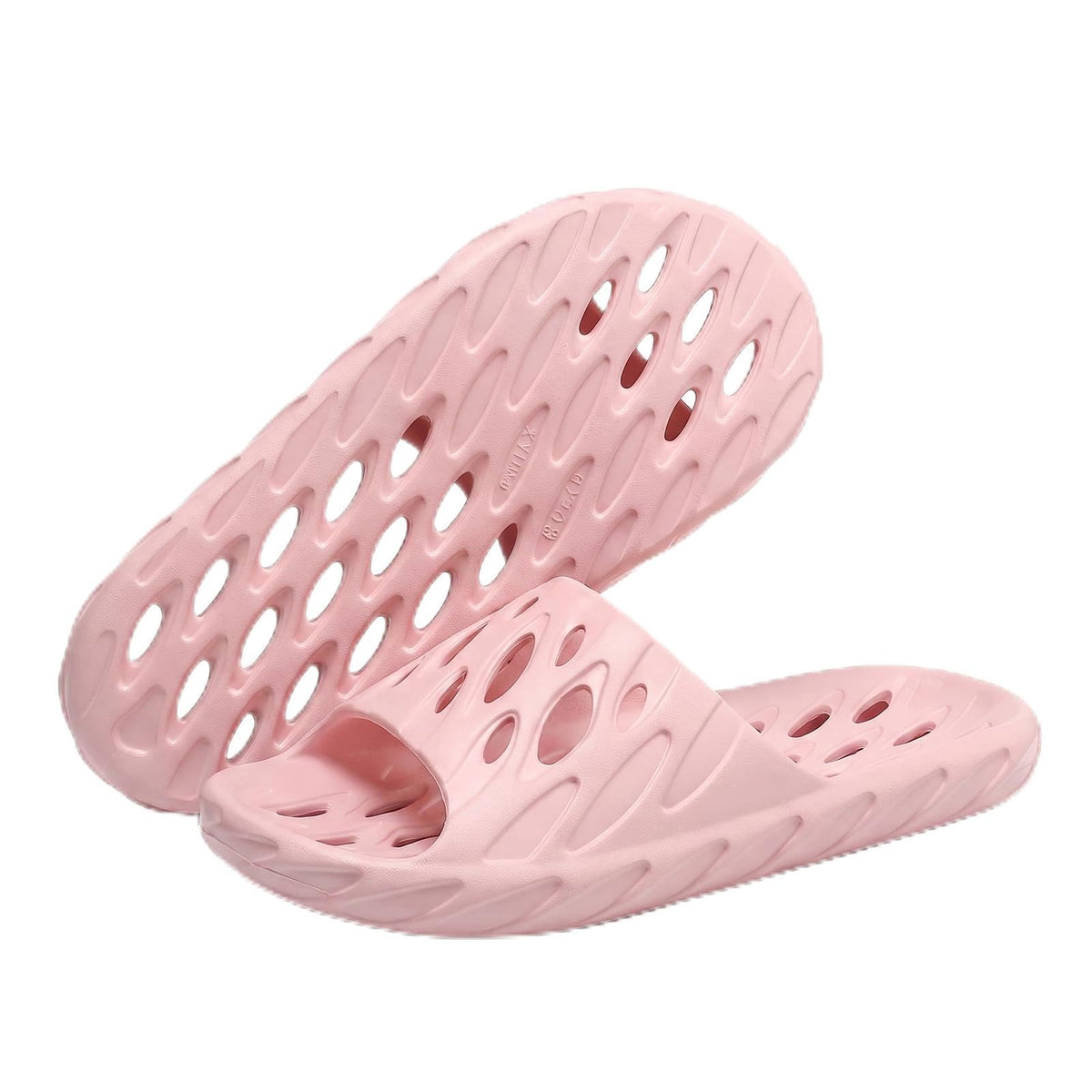 Mens Shower Shoes,Quick Dry Slides for Men Pool Slipper with Drain Holes