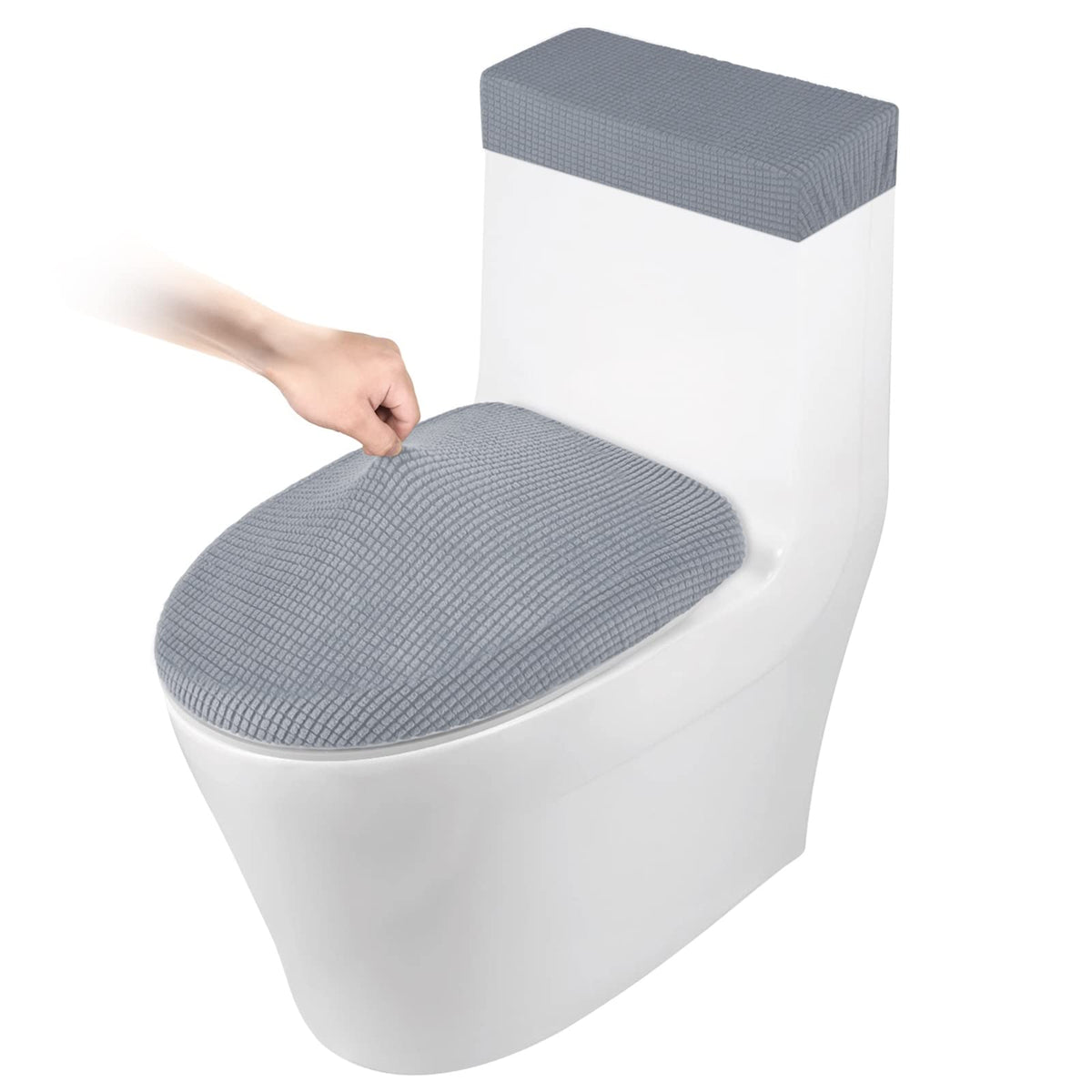 Toilet Lid Cover and Toilet Tank Cover, Toilet Covers Set for Bathroom