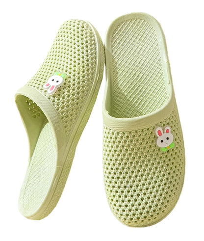 Caistre Bath Slippers with Holes Women Lightweight Slide Sandals Indoor Outdoor Bath Slippers Non Slip House Shoes Pool Beach