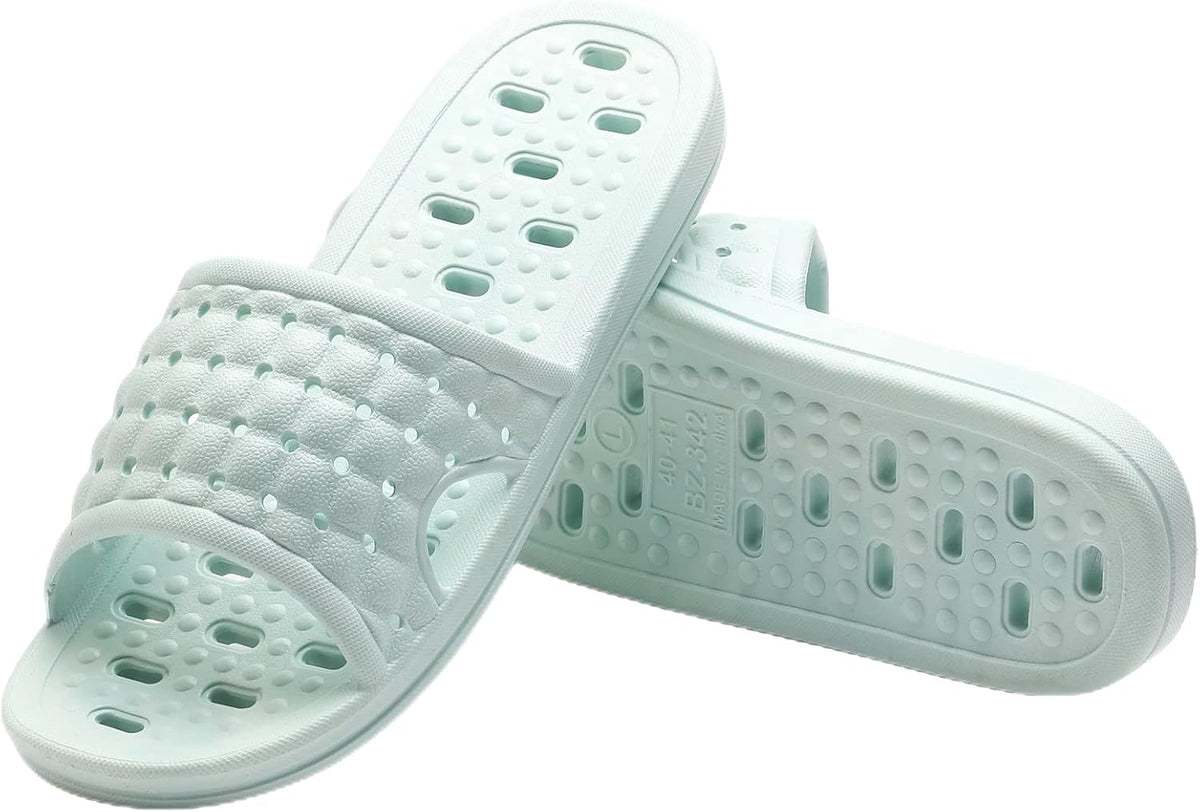 COZYAREA Shower Shoes Quick Dry Non-Slip Bathroom Slippers for Men Women Dorm Home Slides
