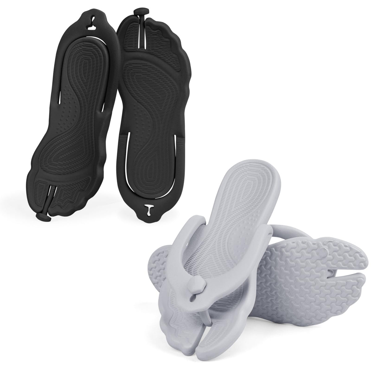 ZOORON Flip Flops for Women Men Travel Slippers Shower Shoes Foldable Bathroom Camp Beach Sandals Lightweight Non-Slip Quick Dry