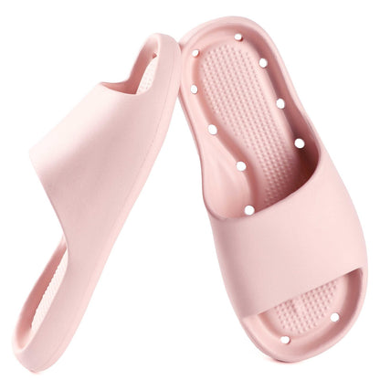 Unisex Arch Support Shower Shoes with Drain Holes Slides