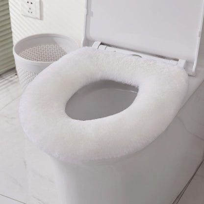 U&M 100% Pure Wool Toilet Seat Cushion Soft Warm