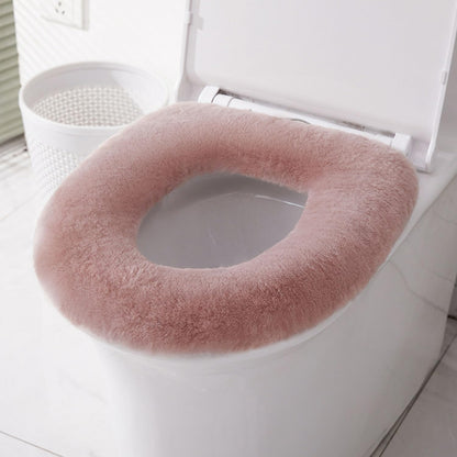 U&M 100% Pure Wool Toilet Seat Cushion Soft Warm