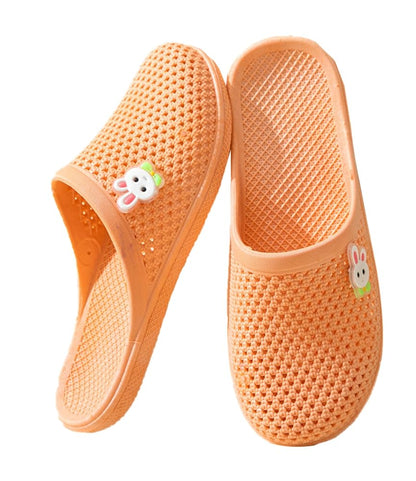 Caistre Bath Slippers with Holes Women Lightweight Slide Sandals Indoor Outdoor Bath Slippers Non Slip House Shoes Pool Beach