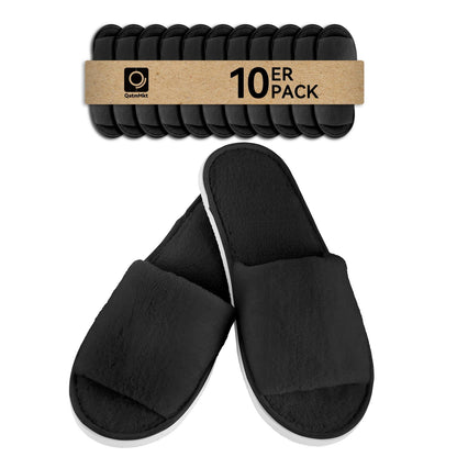 10 Pairs Disposable Guest Slippers, One Size Slippers