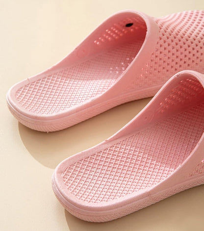 Caistre Bath Slippers with Holes Women Lightweight Slide Sandals Indoor Outdoor Bath Slippers Non Slip House Shoes Pool Beach