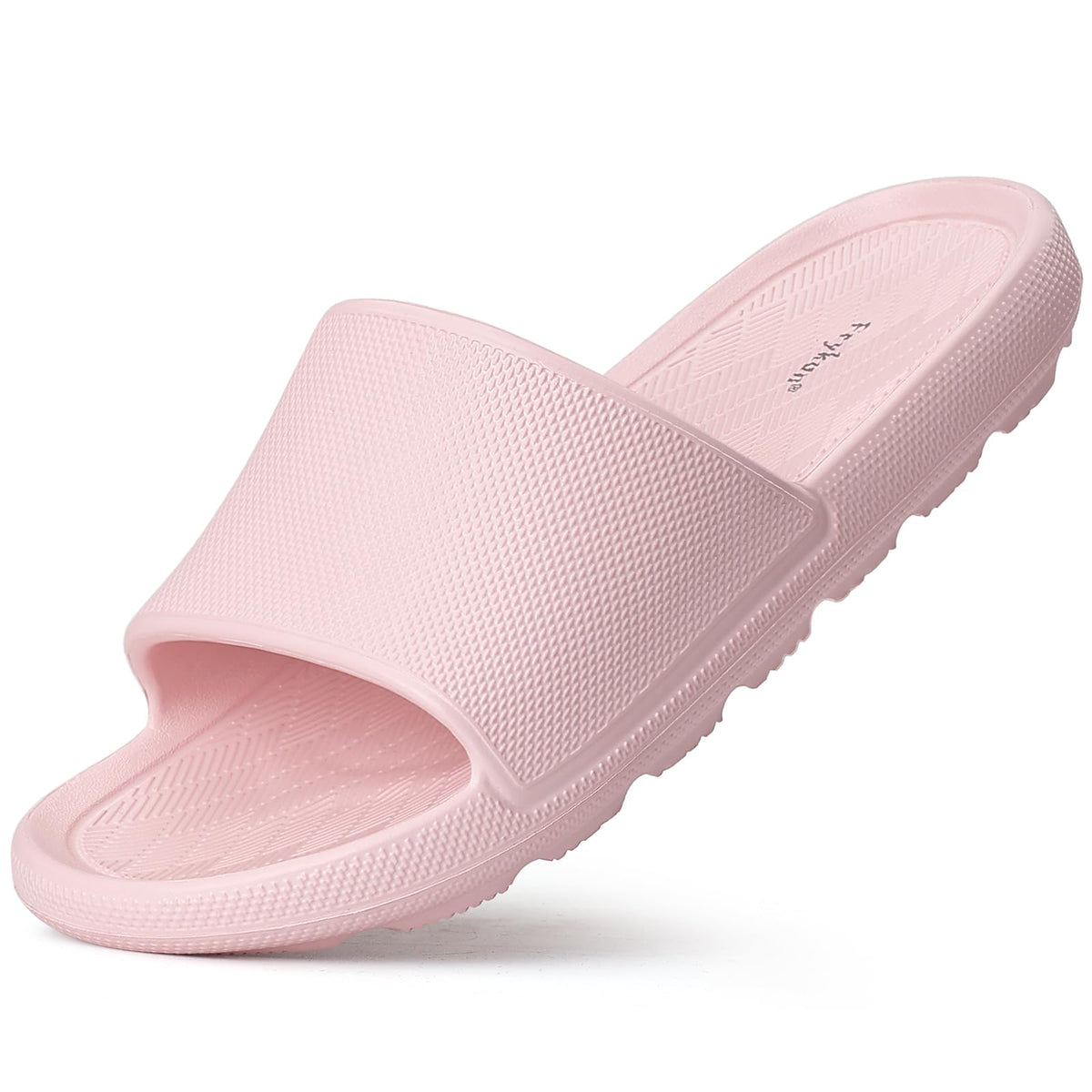 Frykun Shower Slides for Men and Women,Non-slip Sandals with Arch Support