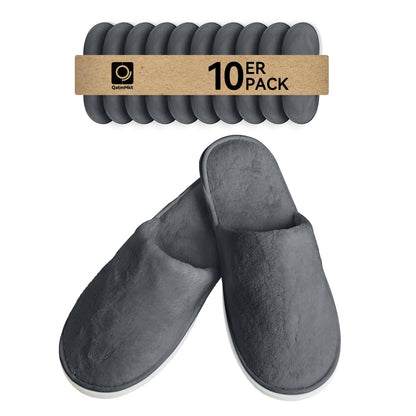 10 Pairs Disposable Guest Slippers, One Size Slippers