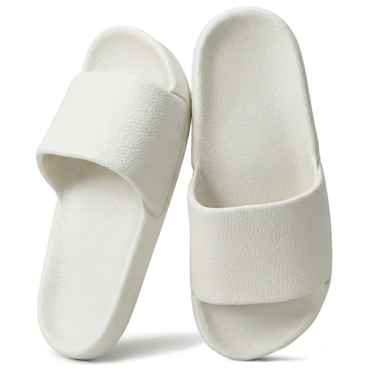 Shower Shoes for Women & Men - Non-Slip House Slippers - Cloud Comfort Slides - Quick-Dry, Arch Support - Perfect for Bathroom, Beach, Pool, Travel