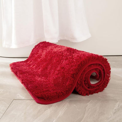 MIULEE Teal Bathroom Rugs Soft Small Microfiber Bath Mat 16x24 Inch