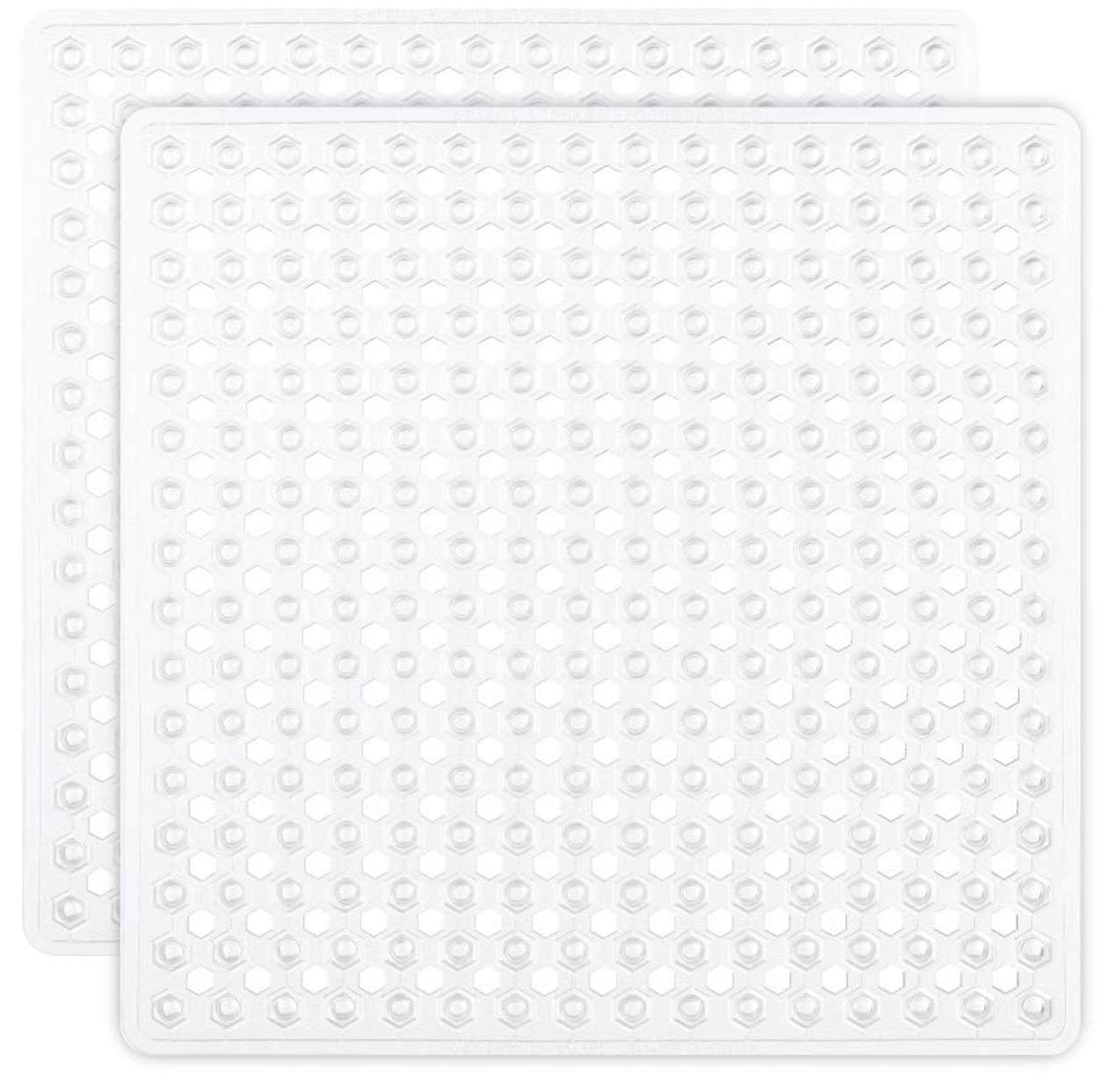 GORILLA GRIP Bath Tub Shower Mat, Bathtub Floor Liner, 35x16 Gray Opaque