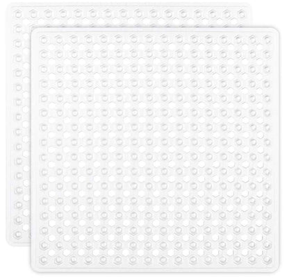 GORILLA GRIP Bath Tub Shower Mat, Bathtub Floor Liner, 35x16 Gray Opaque