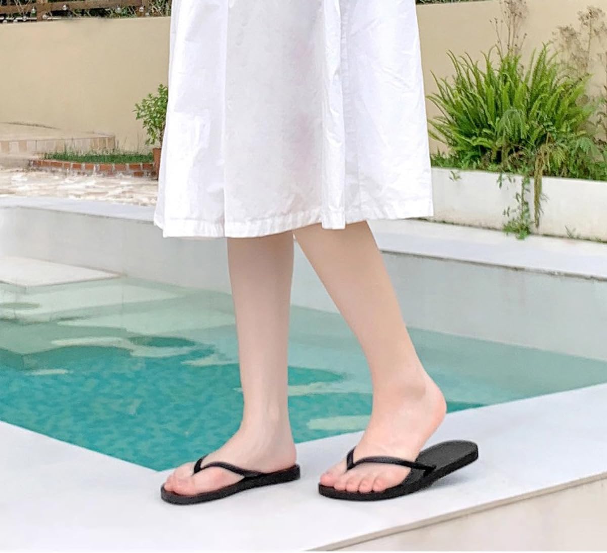 Women Flip Flops, Casual Comfortable Thong Sandals Bio Twine Rope Sole Slide Slippers Quick Dry Uppers Summer Beach Orthotic Shoes