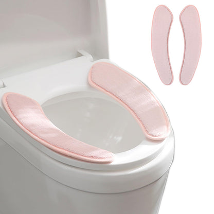Thick and Warm Toilet Seat Cushion Cover - with Sticky Toilet Seat Cushion - Washable and Reusable Mat for Winter - Double Flap Separation, TPR Back Adhesive, Soft and Protective (Green)
