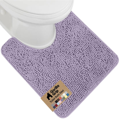 GORILLA GRIP Bath Rug Mat for Bathroom, Absorbent Chenille 24x17 Sage Green